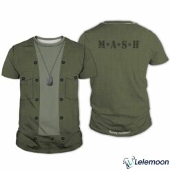 MASH Costume 3D Full Over Print Hoodie, Hawk Eye Pierce Cosplay Shirt $30.95