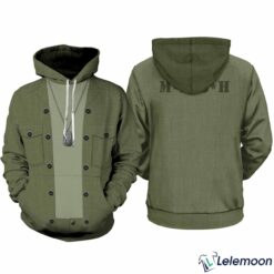 MASH Costume 3D Full Over Print Hoodie, Hawk Eye Pierce Cosplay Shirt $30.95