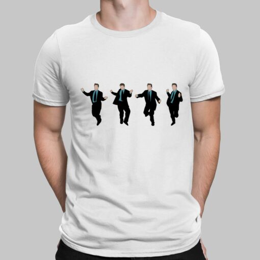 Matthew Perry Dancing Casual Print Short Sleeve Shirt $19.95