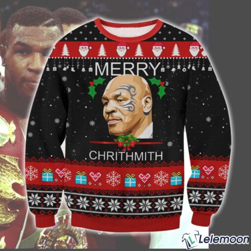 Merry Chrithmith Mike Tyson Christmas Sweater $41.95