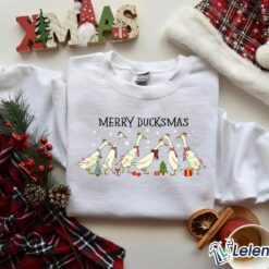 Merry Duckmas Christmas Gifts Shirt & Sweatshirt, Funny Christmas Duck Shirt $30.95