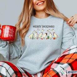 Merry Duckmas Christmas Gifts Shirt & Sweatshirt, Funny Christmas Duck Shirt $30.95