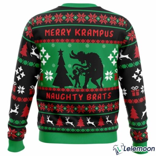 Naughty Brats Krampus Christmas Sweater $41.95