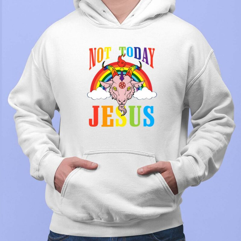 Not Today Jesus Satan Goat Satanic Pride Rainbow 2023 T-Shirt Not Today Jesus Satan Goat Satanic Pride Rainbow 2023 T-Shirt $19.95