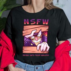 Nsfw Never Safe From Waluigi T-Shirt $19.95