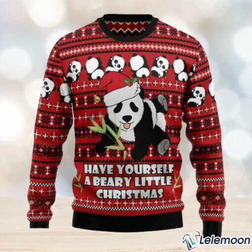 Panda Have Yourself A Beary Little Christmas Sweatshirt $41.95