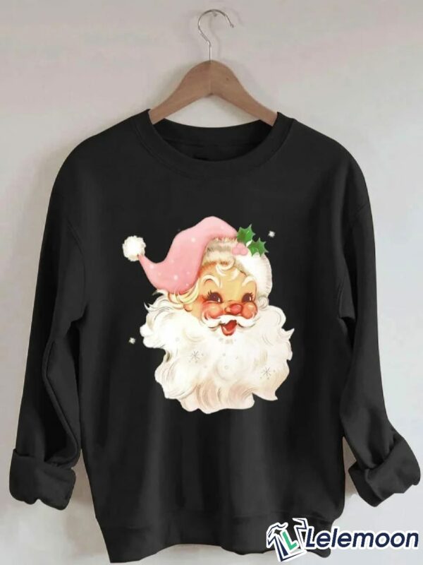 Retro Pink Santa Claus Print Sweatshirt, T-shirt, Hoodie Retro Pink Santa Claus Print Sweatshirt, T-shirt, Hoodie $30.95
