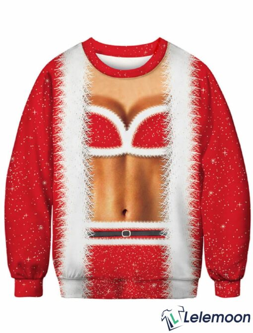 Santa Suit Sexy Santa Claus Men and Women Christmas Sweater $41.95
