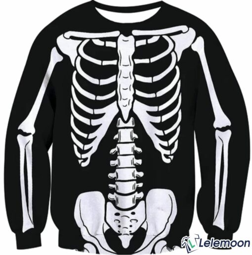 Skeleton Halloween Ugly Christmas Sweater $41.95