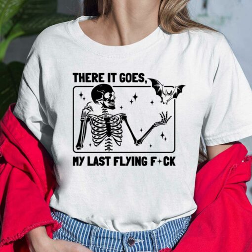 Skeleton There It Goes My Last Flying F*ck Casual Shirt $19.95