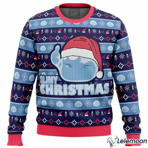 Slimy Christmas That time I got reincarnated as a slime Christmas Sweater $41.95