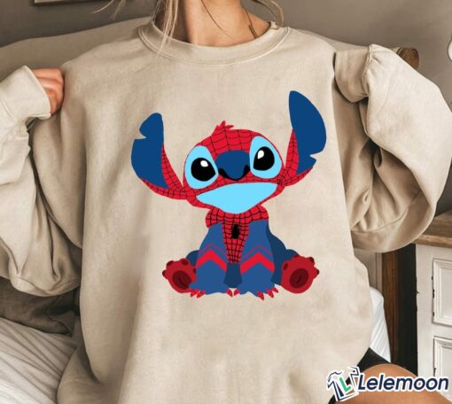 Stitch Spider-Man Shirt, Sweatshirt $30.95
