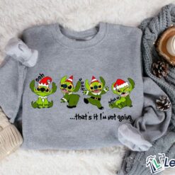That's It I'm Not Going Stitch Christmas Sweater, Hoodie $30.95