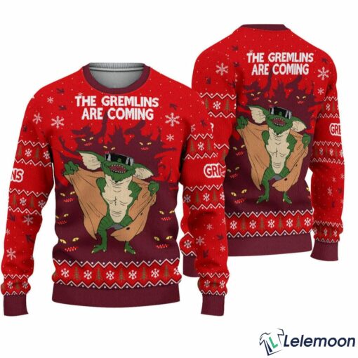 The Gremlins Are Coming Christmas Sweater $41.95