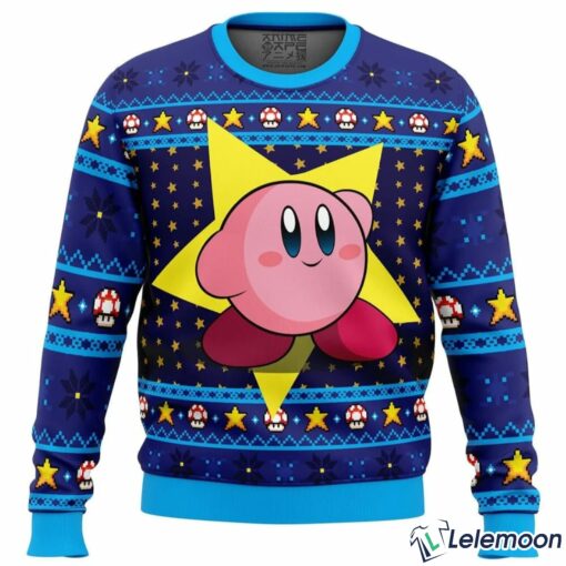 The Pink Hero Kirby's Dream Land Ugly Christmas Sweater $41.95