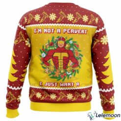 Turbo Man I'm not a pervert I Just Want A Christmas Sweater