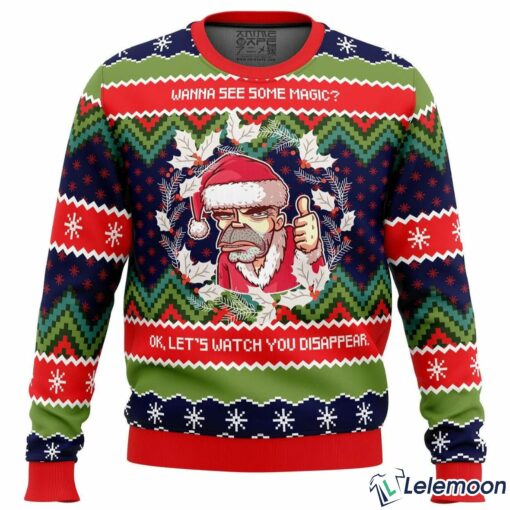 Wanna See Some Magic Bad Santa Christmas Sweater $41.95