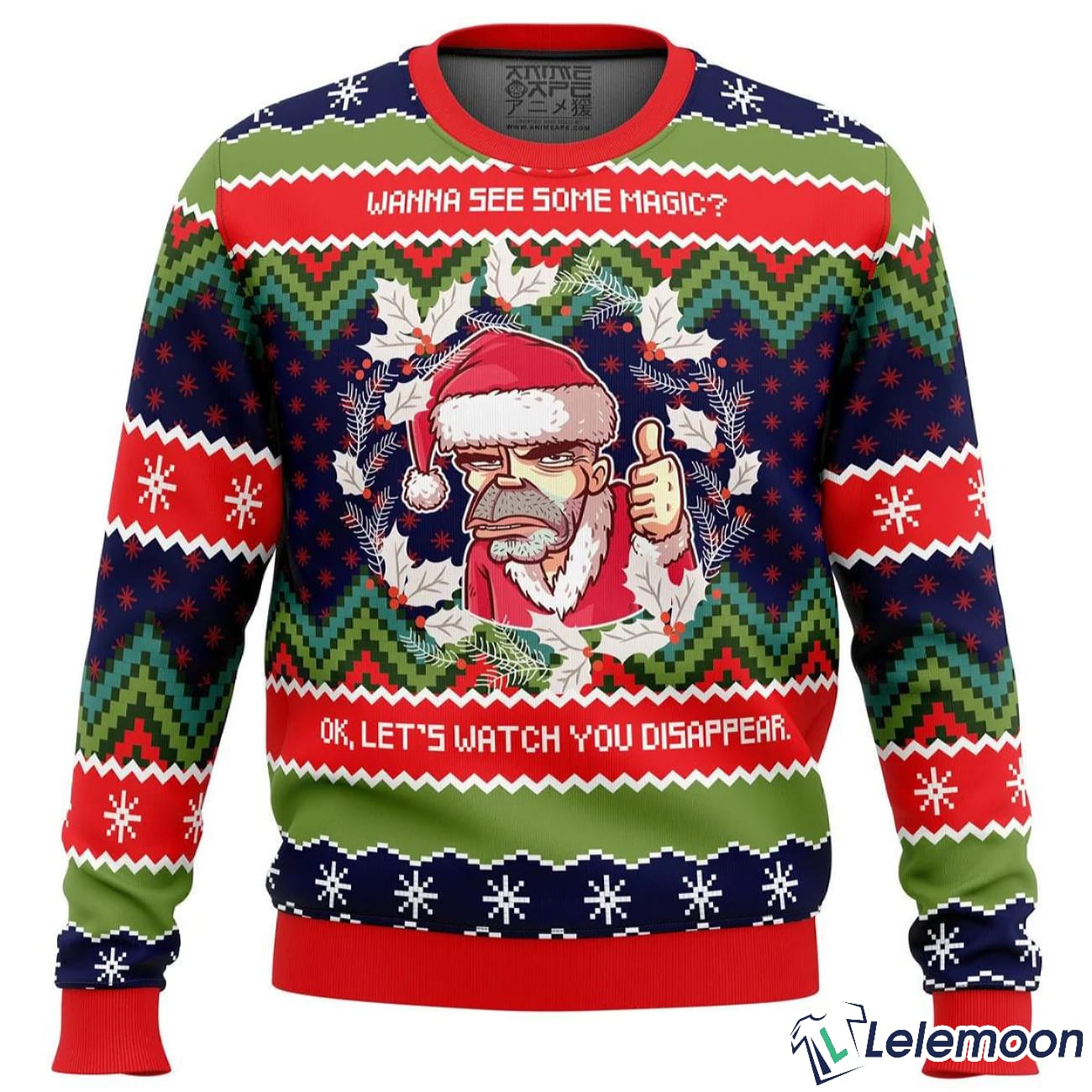Wanna See Some Magic Bad Santa Christmas Sweater Lelemoon