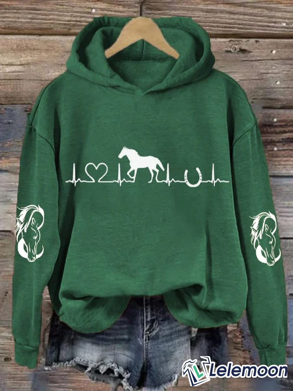 Horse deals heartbeat hoodie