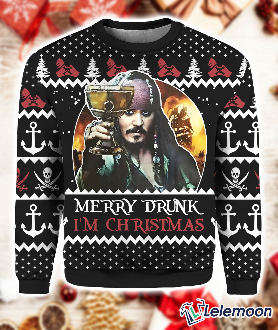 Drunk christmas deals sweater