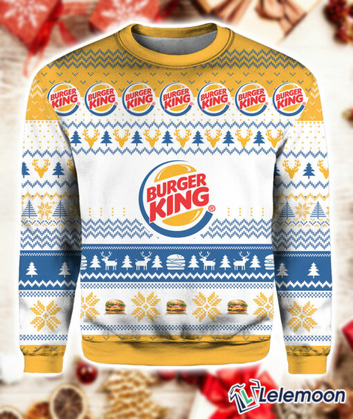 Burger Kings Christmas sweater $41.95