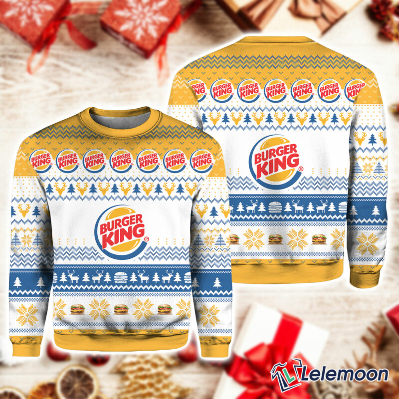 Burger Kings Christmas sweater $41.95