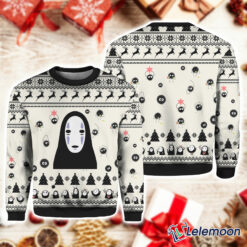 No Face White Christmas Gift Ugly Christmas Sweater $41.95
