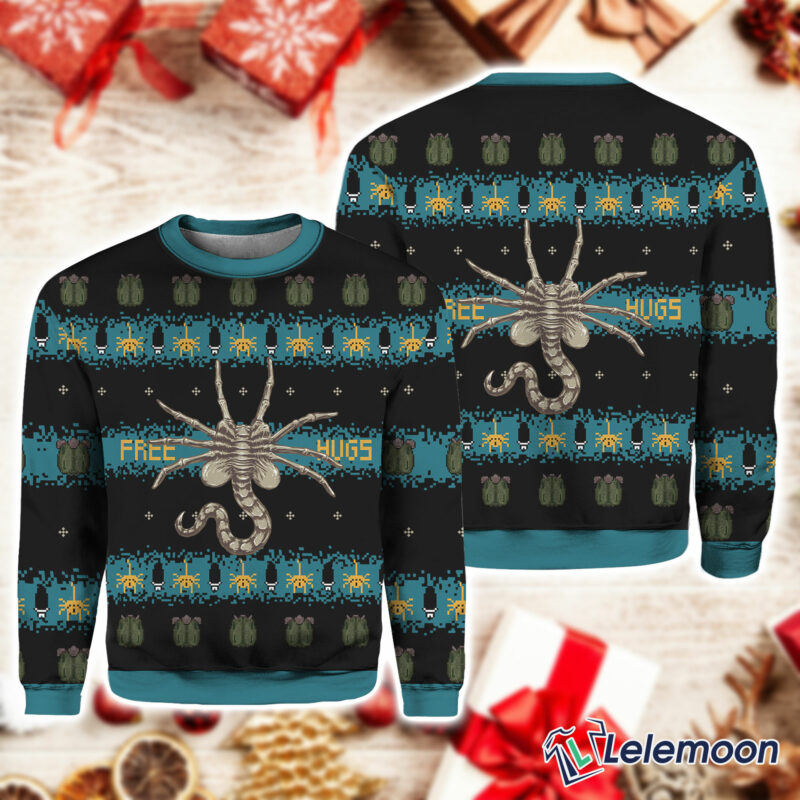 Alien Facehugger Christmas Sweater $41.95