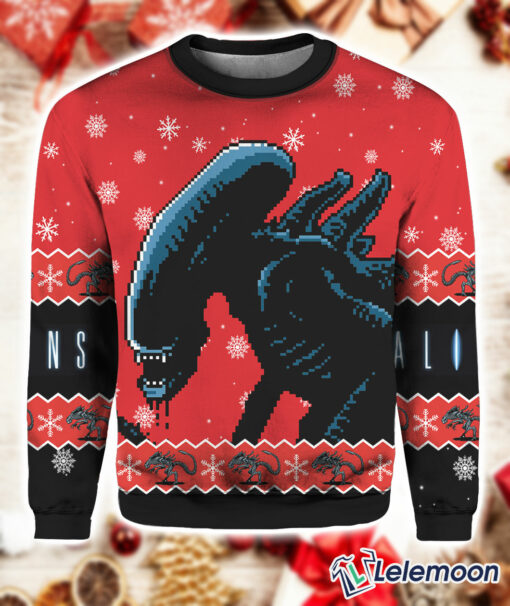 Alien Xenomorph Christmas sweater $41.95