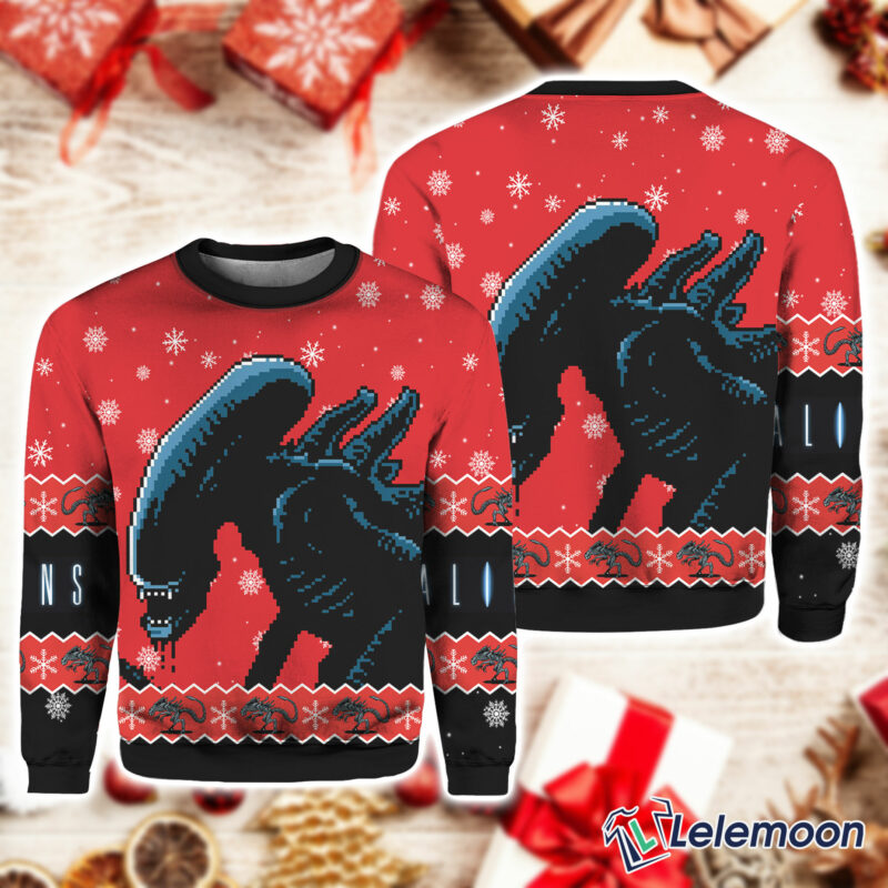 Alien Xenomorph Christmas sweater $41.95