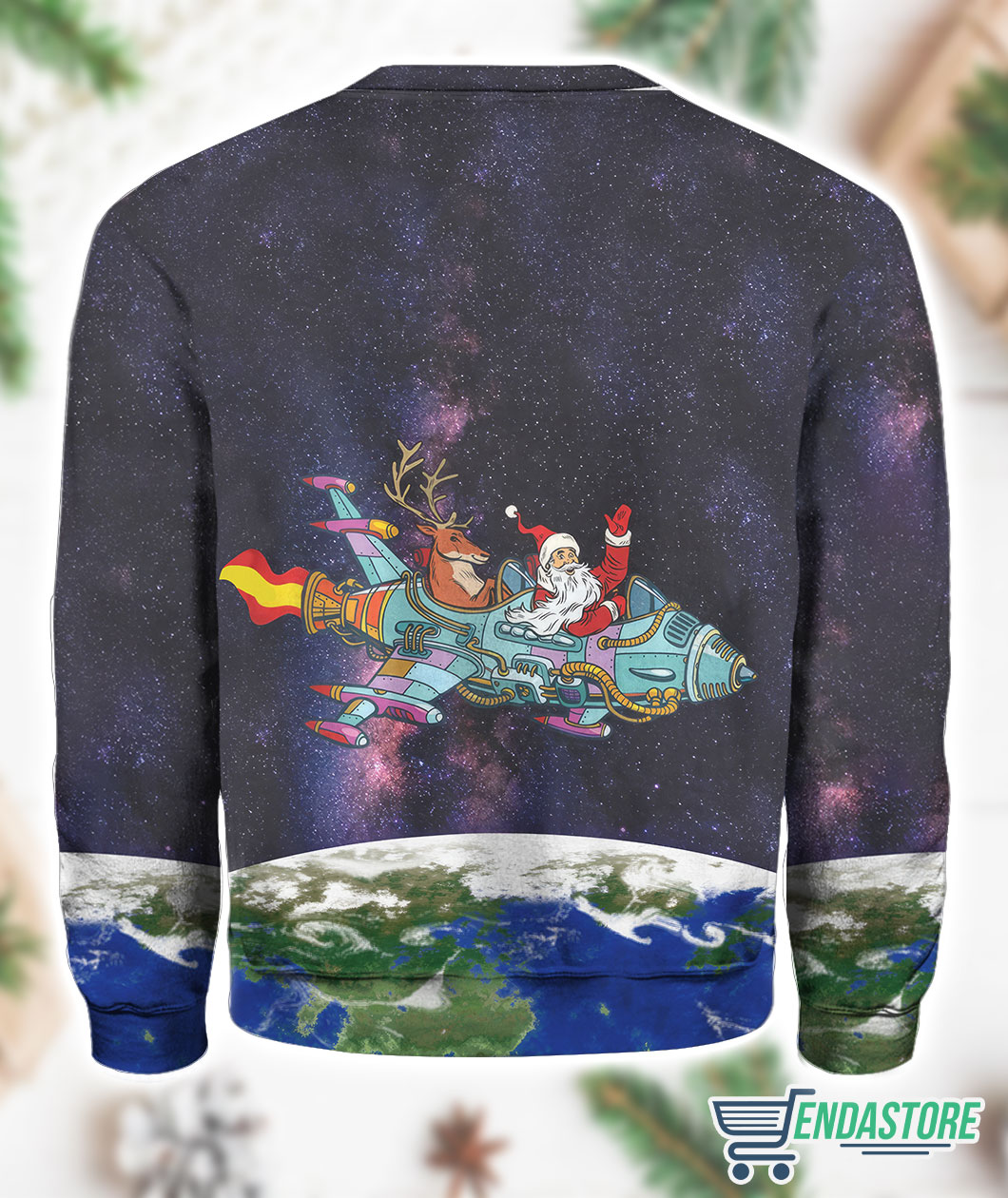 Santa in the space Christmas sweater Santa in the space Christmas sweater $41.95