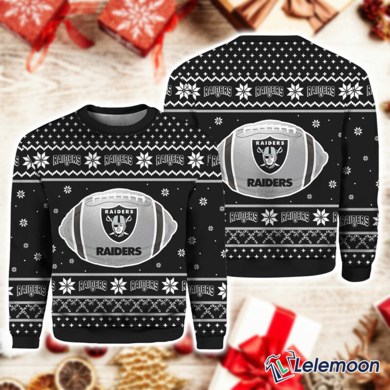 Las Vegas Raiders Christmas Ugly Sweater Lelemoon