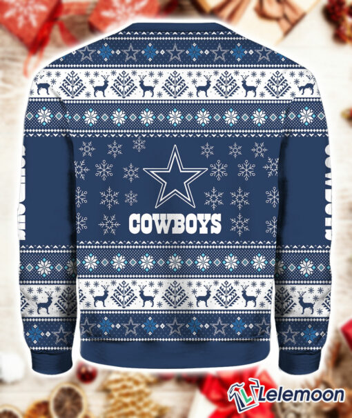 Cowboys Christmas Sweater All Over Print 3D $41.95