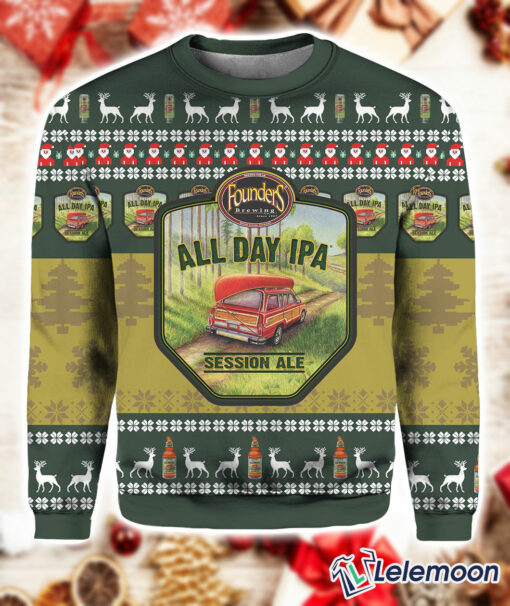 Founders All Day Ipa Ugly Christmas Sweater $41.95
