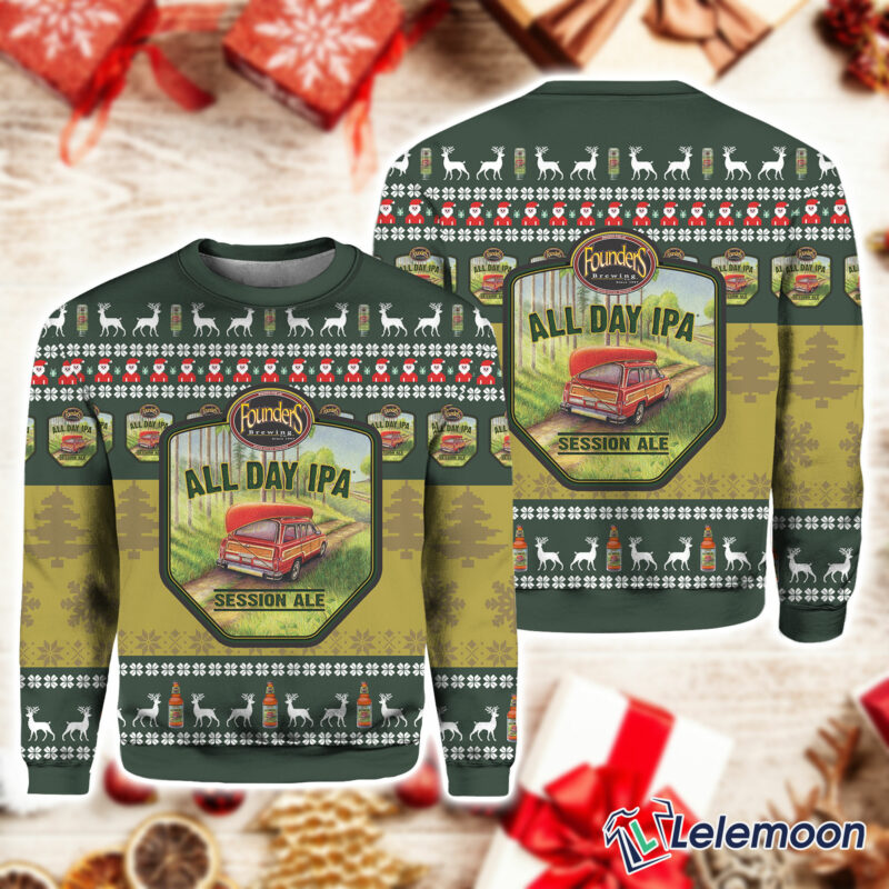Founders All Day Ipa Ugly Christmas Sweater Founders All Day Ipa Ugly Christmas Sweater $41.95