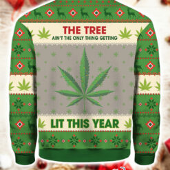 Hobby New Lit This Year Weed Ugly Christmas Sweater $41.95