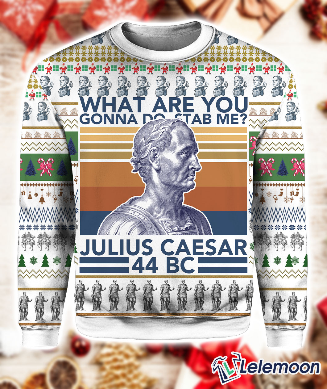 Julius Caesar Ugly Christmas Sweater Julius Caesar Ugly Christmas Sweater $41.95