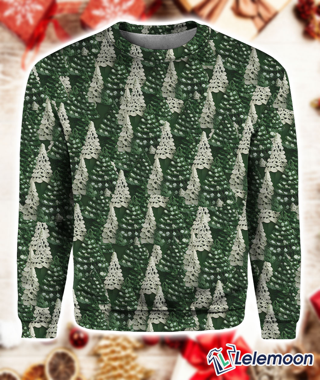 Women's Christmas Tree Print Sweater Women's Christmas Tree Print Sweater $41.95