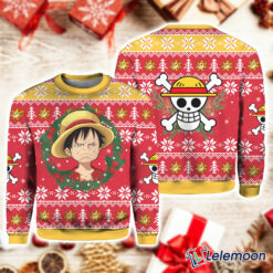 Luffy One Piece Anime ugly Christmas sweater $41.95