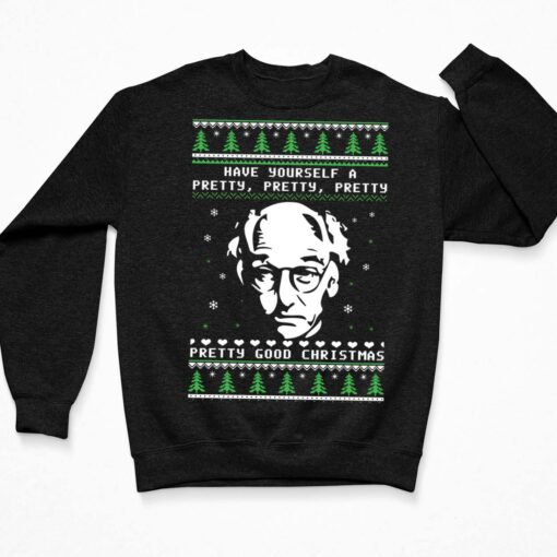 Larry David Have Yourself A Pretty Pretty Pretty Good Christmas Sweater Lelemoon