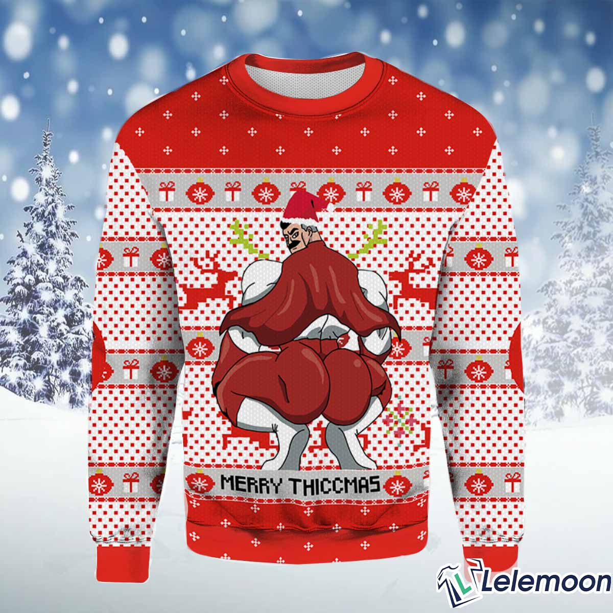 Merry Thiccmas Omni Man Invincible Christmas Sweater Lelemoon