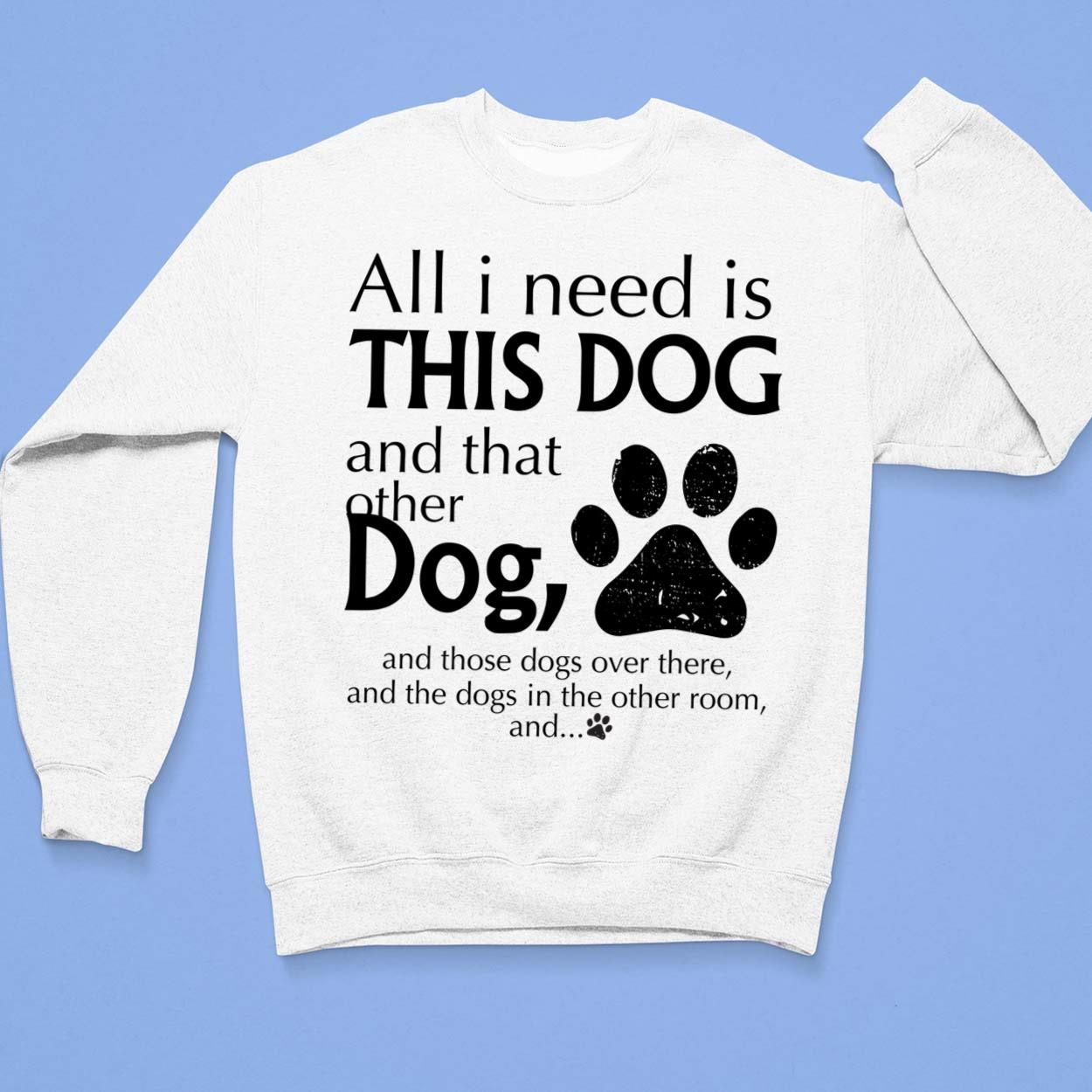 Dog print sales sweatshirt