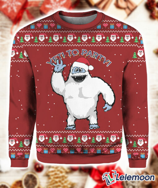 Abominable Snowman Yeti To Party Ugly sweater $41.95