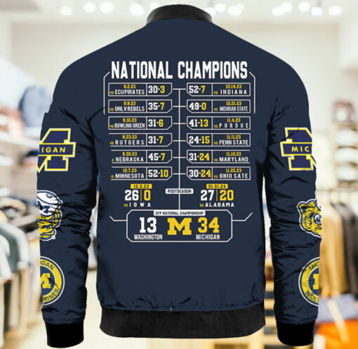 National Champions 2023 Michigan Bomber Jacket $46.95