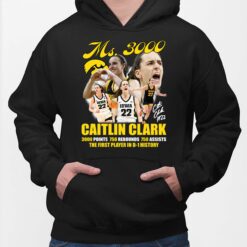 Ms 3000 Caitlin Clark The First Player In D-1 History Shirt $19.95