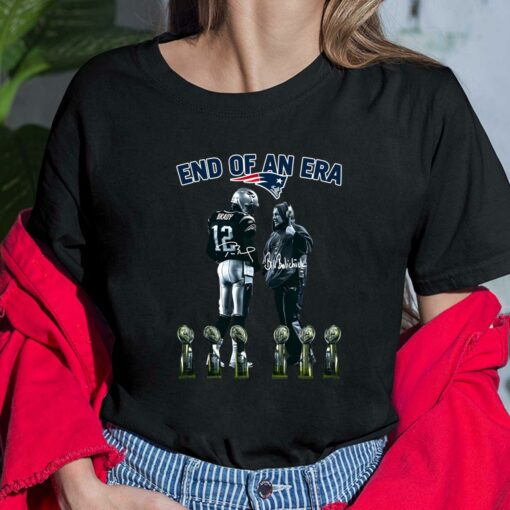 Patriot End Of Era Tom Brady And Bill Belichick Shirt $19.95