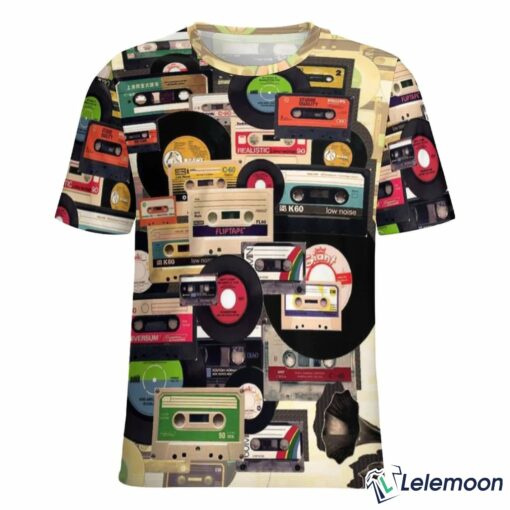 All Over Tape Pattern Casual Short Hawaiian Shirt $36.95