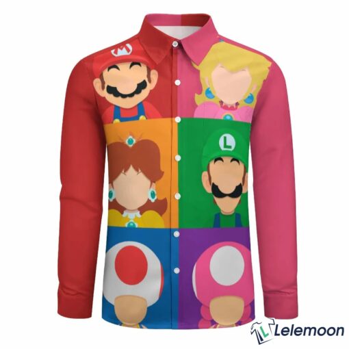 Hawaiian Mario Character Short Sleeve Shirt $36.95