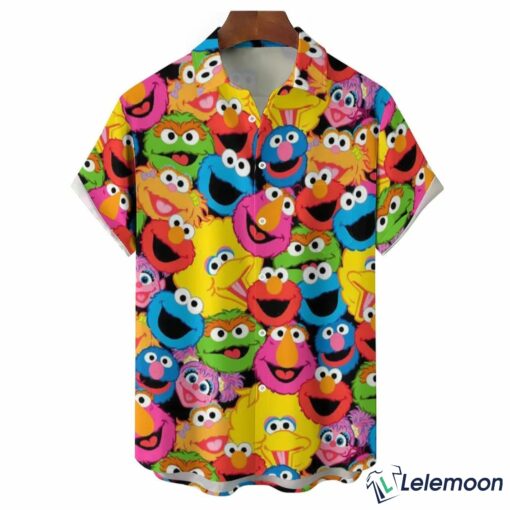 The Muppet Cartoon Print Casual Short Sleeve Shirt $36.95
