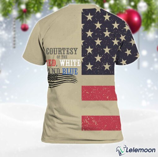 Courtesy of The Red White And Blue Print T-Shirt Print T-Shirt $30.95